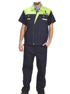 Summer Workwear Navy Blue-Green Clothes For Men